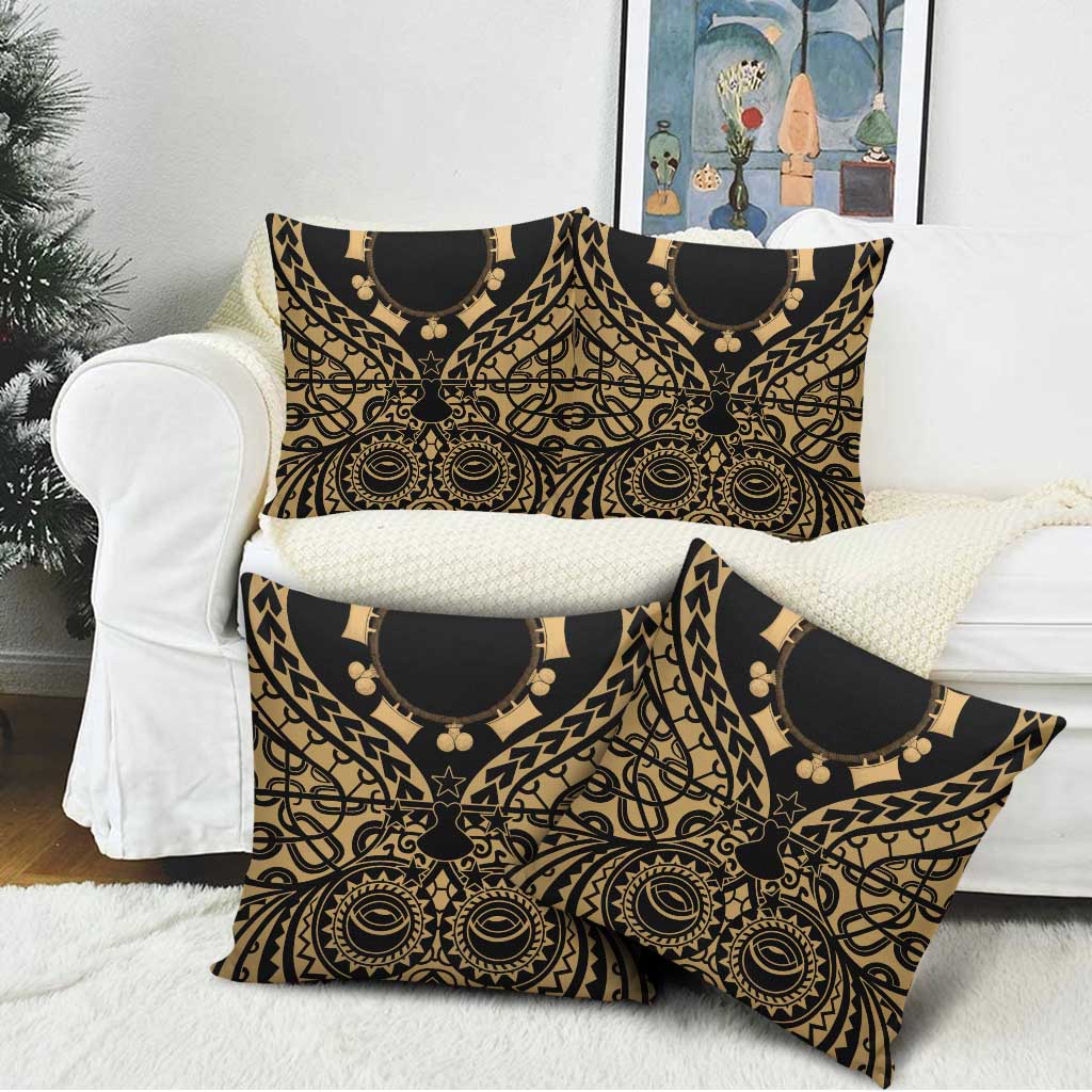 Austral Islands Pillow Cover Tuhaa Pae Penu Stars Necklace Gold - Polynesian Pride