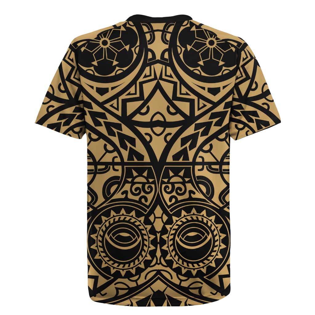 Austral Islands Rugby Jersey Tuhaa Pae Penu Stars Necklace Gold - Polynesian Pride