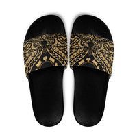 Austral Islands Slide Sandals Tuhaa Pae Penu Stars Necklace Gold - Polynesian Pride