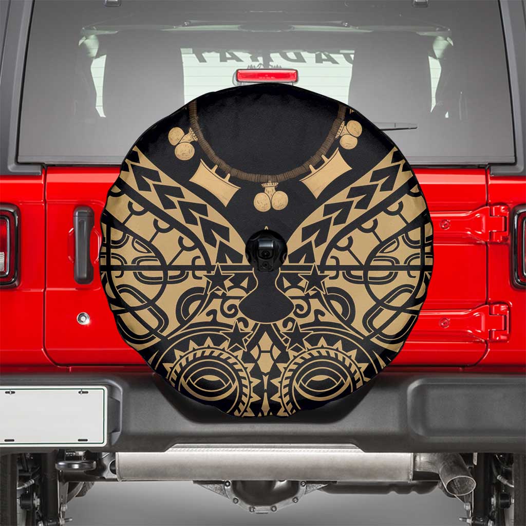 Austral Islands Spare Tire Cover Tuhaa Pae Penu Stars Necklace Gold - Polynesian Pride