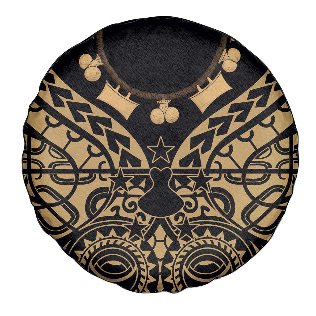 Austral Islands Spare Tire Cover Tuhaa Pae Penu Stars Necklace Gold - Polynesian Pride