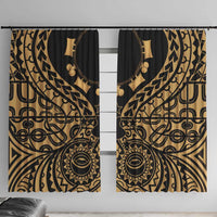 Austral Islands Window Curtain Tuhaa Pae Penu Stars Necklace Gold - Polynesian Pride