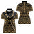 Austral Islands Women Polo Shirt Tuhaa Pae Penu Stars Necklace Gold - Polynesian Pride