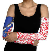 Austral Islands Arm Sleeves Tuhaa Pae Penu Stars Necklace Red - Polynesian Pride
