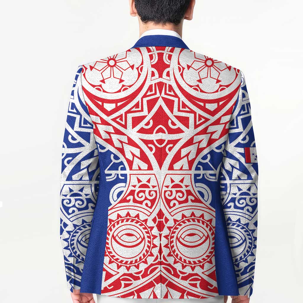 Austral Islands Blazer Tuhaa Pae Penu Stars Necklace Red - Polynesian Pride