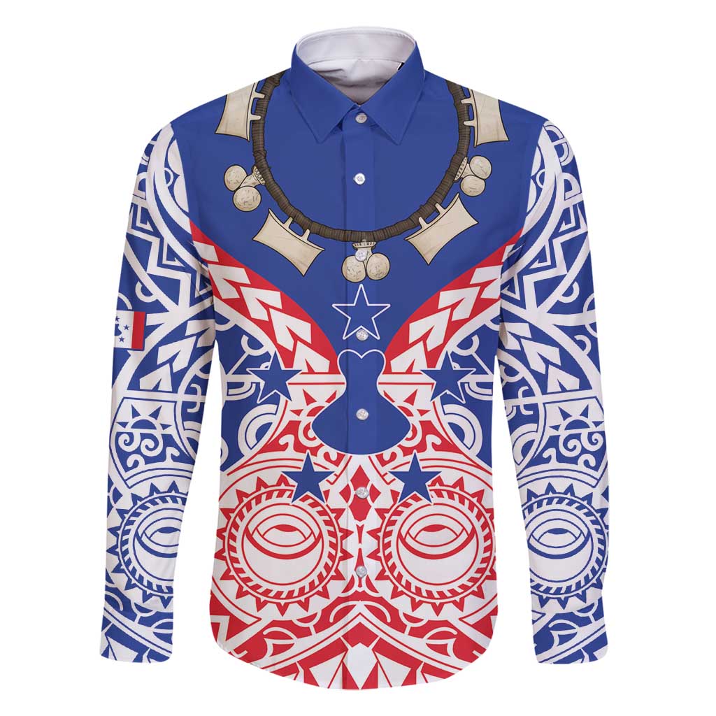 Austral Islands Family Matching Mermaid Dress and Hawaiian Shirt Tuhaa Pae Penu Stars Necklace Red - Polynesian Pride