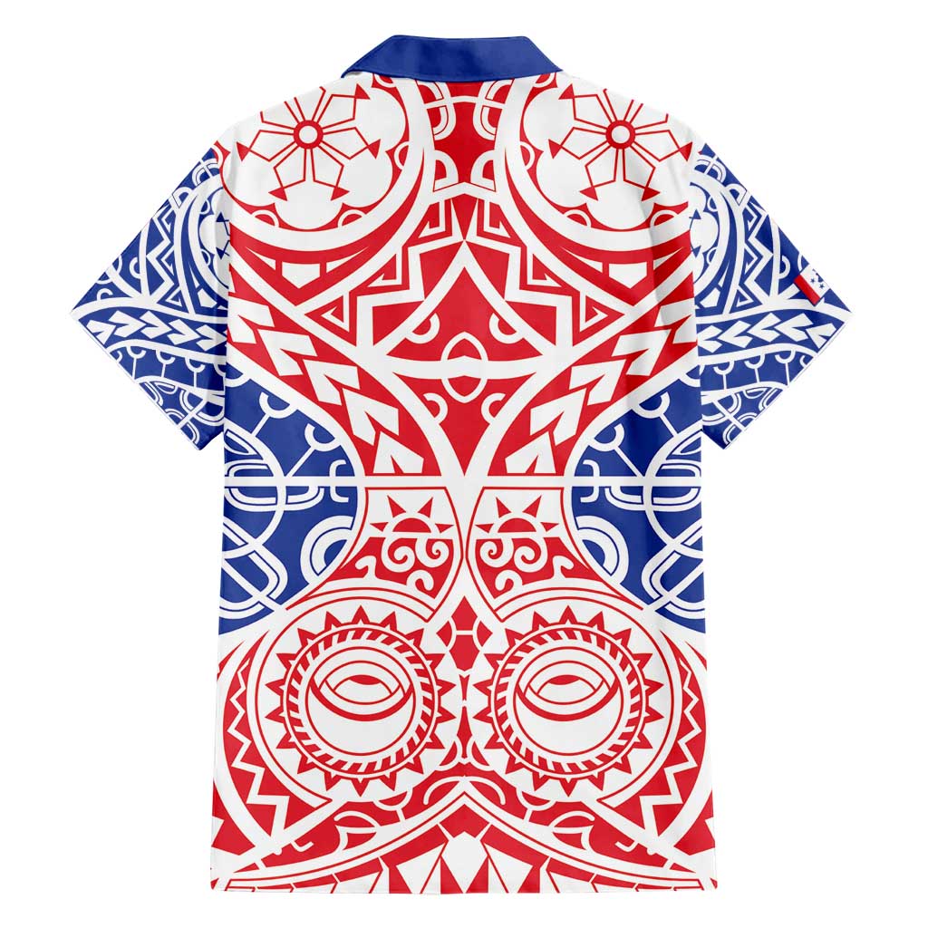 Austral Islands Hawaiian Shirt Tuhaa Pae Penu Stars Necklace Red - Polynesian Pride