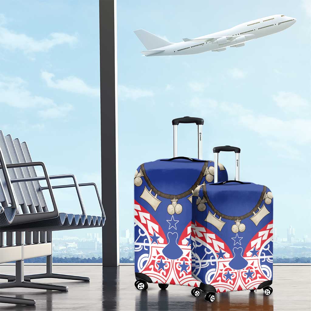 Austral Islands Luggage Cover Tuhaa Pae Penu Stars Necklace Red - Polynesian Pride