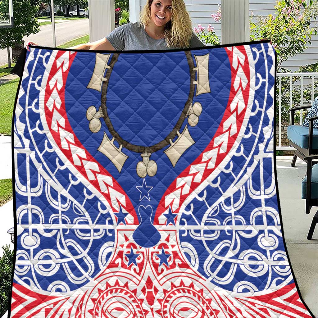 Austral Islands Quilt Tuhaa Pae Penu Stars Necklace Red - Polynesian Pride