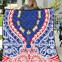 Austral Islands Quilt Tuhaa Pae Penu Stars Necklace Red - Polynesian Pride