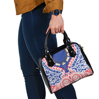 Austral Islands Shoulder Handbag Tuhaa Pae Penu Stars Necklace Red - Polynesian Pride