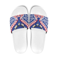 Austral Islands Slide Sandals Tuhaa Pae Penu Stars Necklace Red - Polynesian Pride