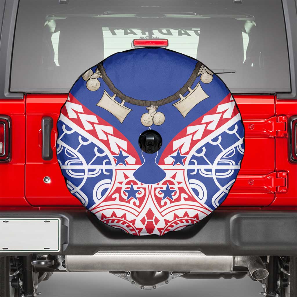 Austral Islands Spare Tire Cover Tuhaa Pae Penu Stars Necklace Red - Polynesian Pride