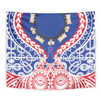 Austral Islands Tapestry Tuhaa Pae Penu Stars Necklace Red - Polynesian Pride