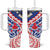 Austral Islands Tumbler With Handle Tuhaa Pae Penu Stars Necklace Red - Polynesian Pride