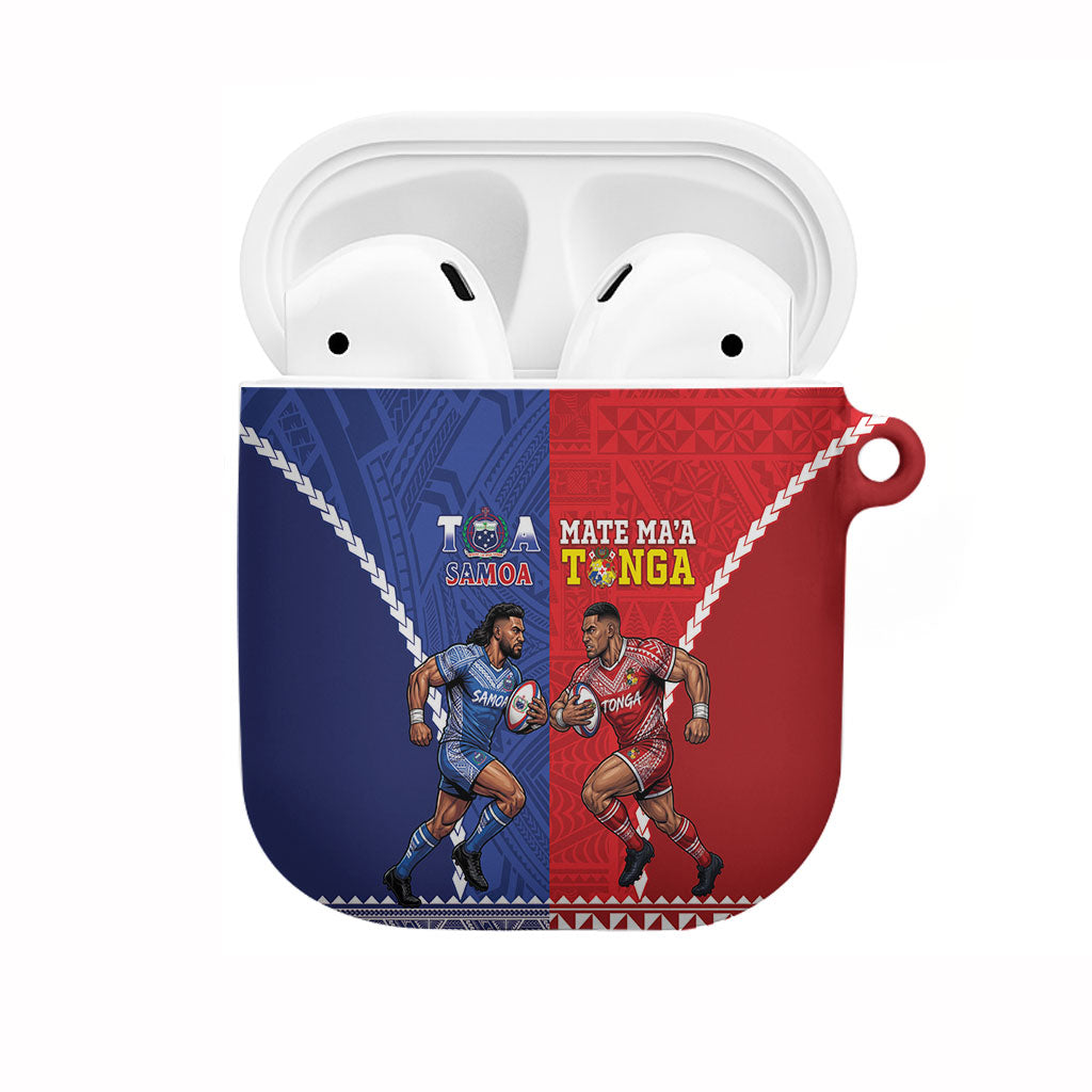 Toa Samoa Mate Ma'a Tonga Rugby Together AirPods Case LT14 Multicolor - Polynesian Pride
