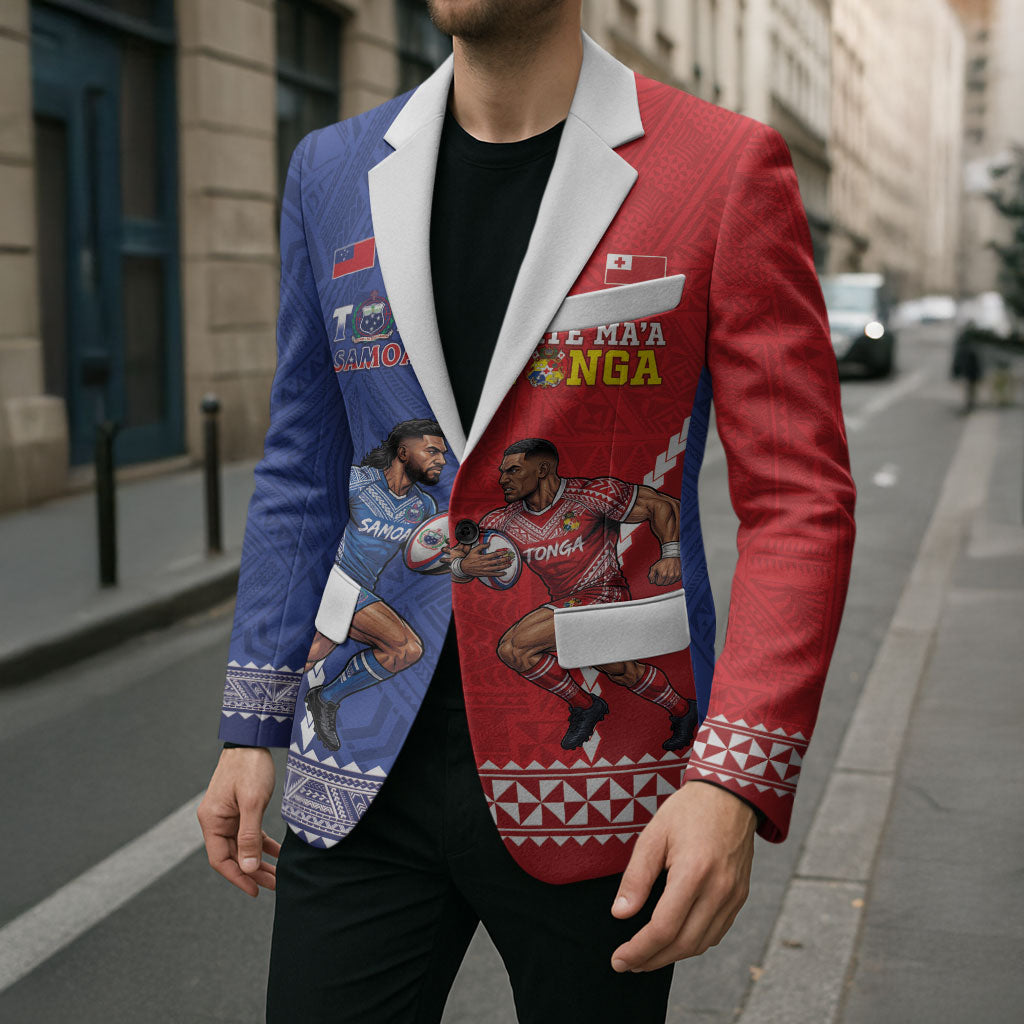 Toa Samoa Mate Ma'a Tonga Rugby Together Custom Blazer LT14 - Polynesian Pride