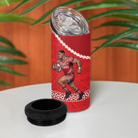 Toa Samoa Mate Ma'a Tonga Rugby Together 4 in 1 Can Cooler Tumbler LT14 - Polynesian Pride