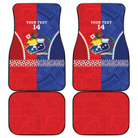 Toa Samoa Mate Ma'a Tonga Rugby Together Custom Car Mats LT14 - Polynesian Pride