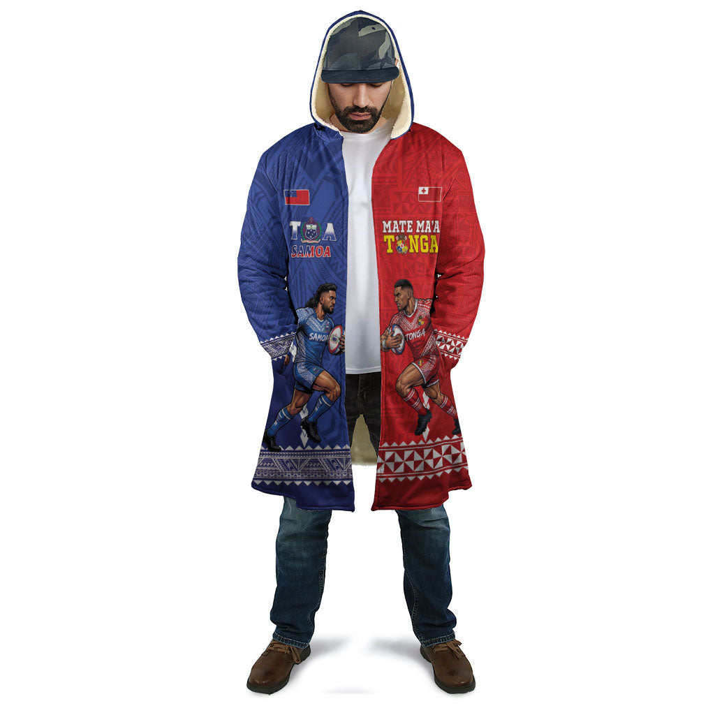 Toa Samoa Mate Ma'a Tonga Rugby Together Custom Cloak LT14 - Polynesian Pride