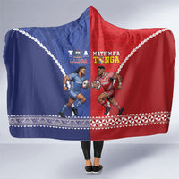 Toa Samoa Mate Ma'a Tonga Rugby Together Hooded Blanket LT14 One Size Multicolor - Polynesian Pride