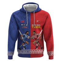 Toa Samoa Mate Ma'a Tonga Rugby Together Custom Hoodie LT14 Pullover Hoodie Multicolor - Polynesian Pride