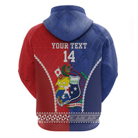 Toa Samoa Mate Ma'a Tonga Rugby Together Custom Hoodie LT14 - Polynesian Pride