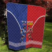 Toa Samoa Mate Ma'a Tonga Rugby Together Quilt LT14 - Polynesian Pride