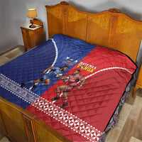 Toa Samoa Mate Ma'a Tonga Rugby Together Quilt LT14 - Polynesian Pride