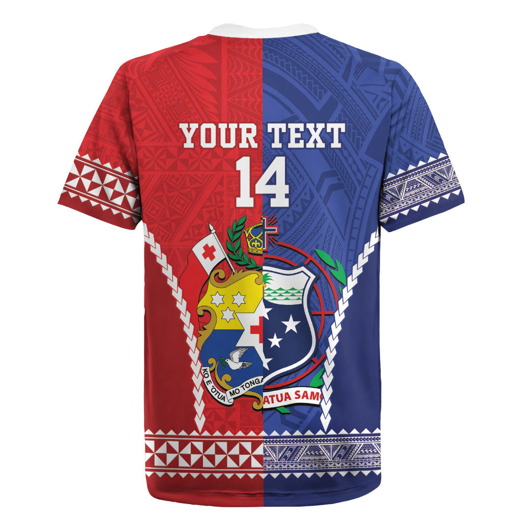 Toa Samoa Mate Ma'a Tonga Rugby Together Custom Rugby Jersey LT14 - Polynesian Pride
