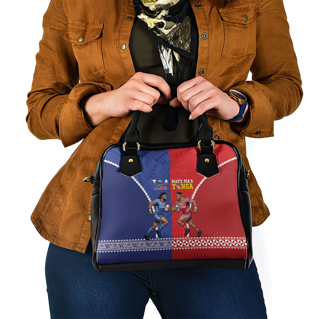 Toa Samoa Mate Ma'a Tonga Rugby Together Shoulder Handbag LT14 - Polynesian Pride