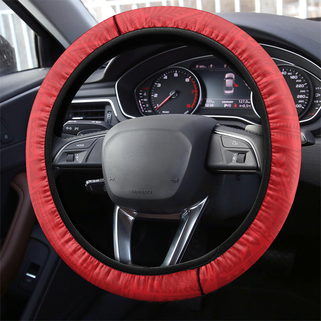 Toa Samoa Mate Ma'a Tonga Rugby Together Steering Wheel Cover LT14 - Polynesian Pride