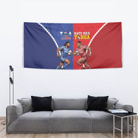 Toa Samoa Mate Ma'a Tonga Rugby Together Tapestry LT14 - Polynesian Pride