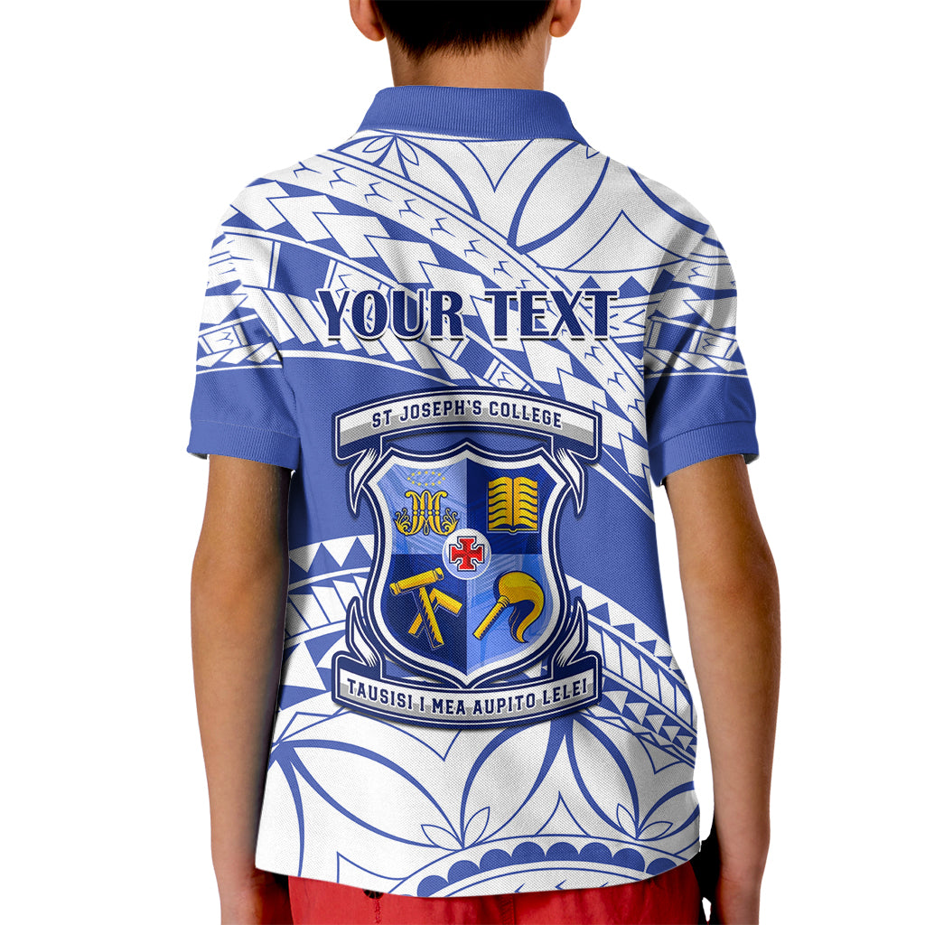 Personalised Samoa St Josephs College Kid Polo Shirt Marist Brothers Samoan Pattern LT14 - Polynesian Pride