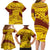 Personalised Samoa College Family Matching Long Sleeve Bodycon Dress and Hawaiian Shirt Samoan Pattern LT14 - Polynesian Pride