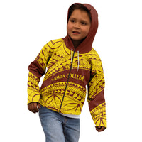 Personalised Samoa College Kid Hoodie Samoan Pattern LT14 - Polynesian Pride