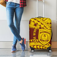 Personalised Samoa College Luggage Cover Samoan Pattern LT14 - Polynesian Pride