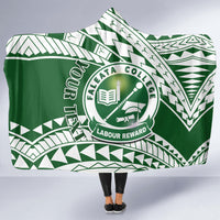 Personalised Samoa Faleata College Hooded Blanket Samoan Pattern LT14 - Polynesian Pride