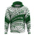 Personalised Samoa Faleata College Hoodie Samoan Pattern LT14 Green - Polynesian Pride