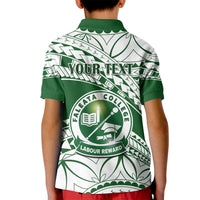 Personalised Samoa Faleata College Kid Polo Shirt Samoan Pattern LT14 - Polynesian Pride
