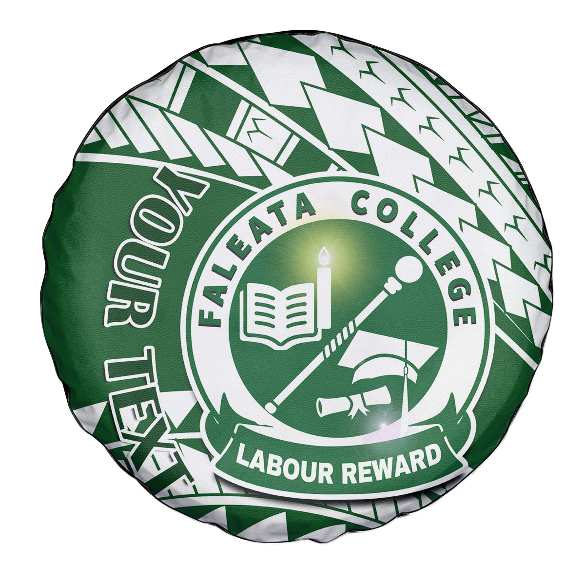 Personalised Samoa Faleata College Spare Tire Cover Samoan Pattern LT14 - Polynesian Pride