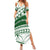 Personalised Samoa Faleata College Summer Maxi Dress Samoan Pattern LT14 Women Green - Polynesian Pride