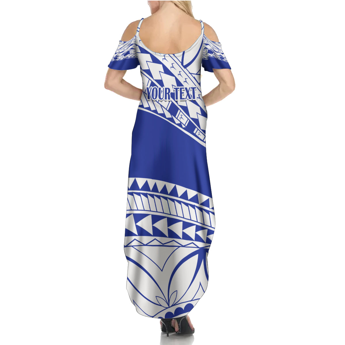 Personalised Samoa Safata College Family Matching Summer Maxi Dress and Hawaiian Shirt Samoan Pattern LT14 - Polynesian Pride