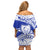 Personalised Samoa Safata College Off Shoulder Short Dress Samoan Pattern LT14 - Polynesian Pride