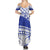 Personalised Samoa Safata College Summer Maxi Dress Samoan Pattern LT14 - Polynesian Pride