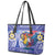 Philippines Leather Tote Bag Filipino Sarimanok With Polynesian Tattoo LT14 - Polynesian Pride