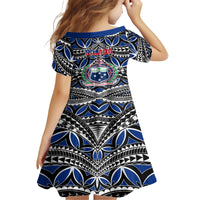 Samoa 685 Family Matching Long Sleeve Bodycon Dress and Hawaiian Shirt Samoan Coat Of Arms Simple Style LT14 - Polynesian Pride