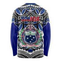 Samoa 685 Long Sleeve Shirt Samoan Coat Of Arms Simple Style LT14 - Polynesian Pride