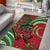 Mele Kalikimaka Hawaii Area Rug Mongoose Santa With Ohia Lehua