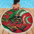 Mele Kalikimaka Hawaii Beach Blanket Mongoose Santa With Ohia Lehua